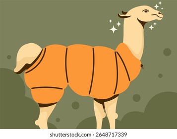 Cute outfit camel vector illustration