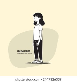 Cute outline character vector illustration of many different and ethnicity business people, young and old, man and woman. Outline, linear, thin line art, hand drawn sketch, doodle style. boy girl