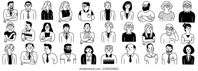 People Avatar Clipart 12 SVG Characters Cute People Avatar 