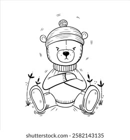 Cute outline drawings of animals for children's projects. Black and white vector illustrations of little animals, perfect for coloring pages, children's products, books, cards, and prints