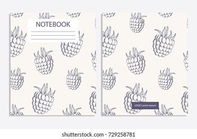 Cute outline pattern with fruits