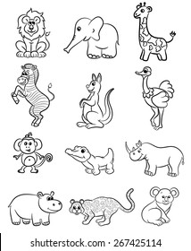 560 Ostrich coloring page Images, Stock Photos & Vectors | Shutterstock