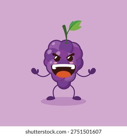the cute overpower Grape character