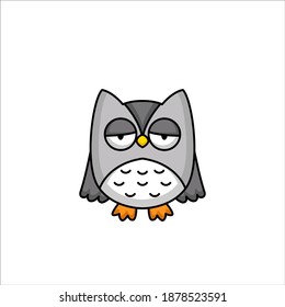 Cute owl with adorable pose