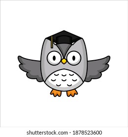 Cute owl with adorable pose