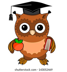 Vector Owl Wearing Square Academic Cap Stock Vector (Royalty Free) 75909592