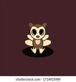 Cute Owl Baby. Mascot Design Template
