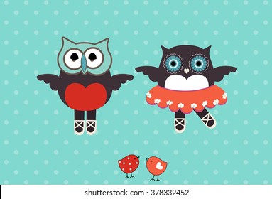 cute owl ballet 