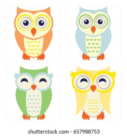 Cute Owl Bird in Action