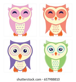 Cute Owl Bird in Action