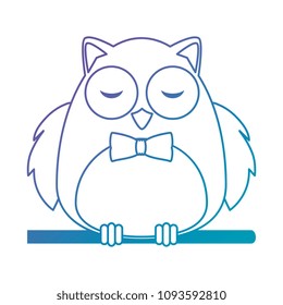 cute owl bird adorable character