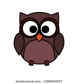 cute owl bird character