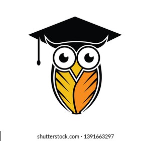 Modern Owl Logo Design Owl Cap Stock Vector (Royalty Free) 2131920777