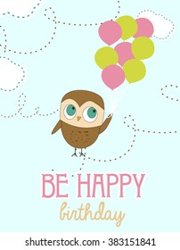 Cute owl card