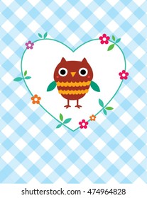 cute owl card