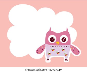 cute owl card