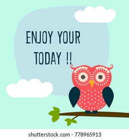 Cute owl card