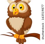 Cute owl cartoon