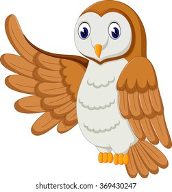 Cute owl cartoon 