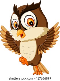 cute owl cartoon