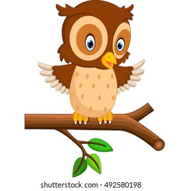 cute owl cartoon