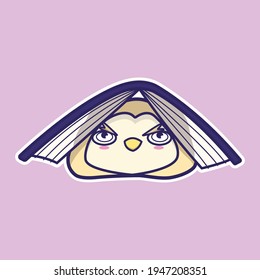 Dibujo vectorial de dibujos animados de búho