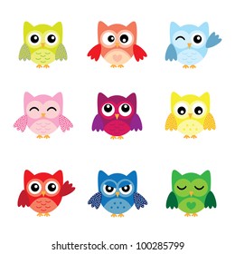 Cute Owl Characters