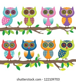 Cute Owl Collection Set