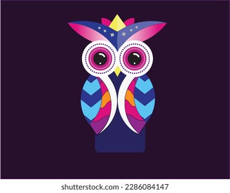 Cute Owl Figure Vector Design