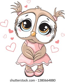 Cute owl girl