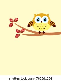 cute owl graphic vector