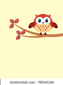 cute owl graphic vector