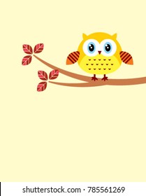 cute owl graphic vector