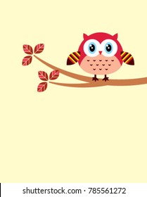 cute owl graphic vector