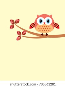 cute owl graphic vector