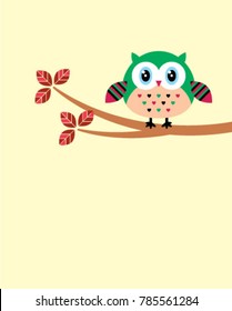 cute owl graphic vector