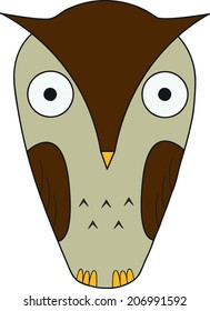 Cute owl illustration.