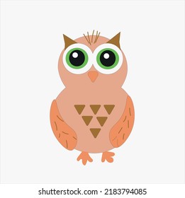 cute owl illustration, bird, nature