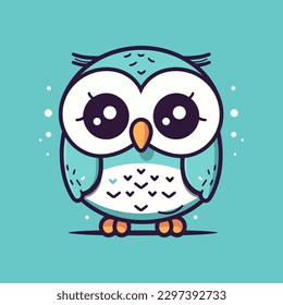 Cute owl illustration is charming and delightful, perfect for designs that are whimsical and endearing.