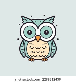 Cute owl illustration is charming and delightful, perfect for designs that are whimsical and endearing.