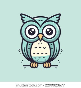 Cute owl illustration is charming and delightful, perfect for designs that are whimsical and endearing.