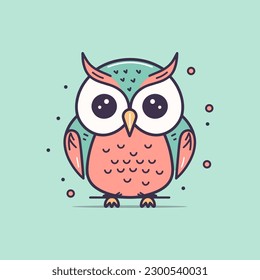 Cute owl illustration is charming and delightful, perfect for designs that are whimsical and endearing.