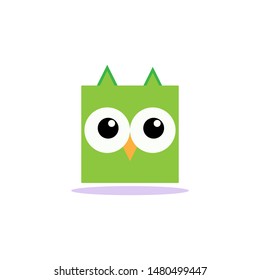 cute owl illustration, Tee print, shirt, embroidery, flat design for kids fashion textile. Animal concept vector illustration collection