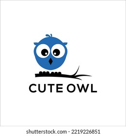 cute owl logo design for kids