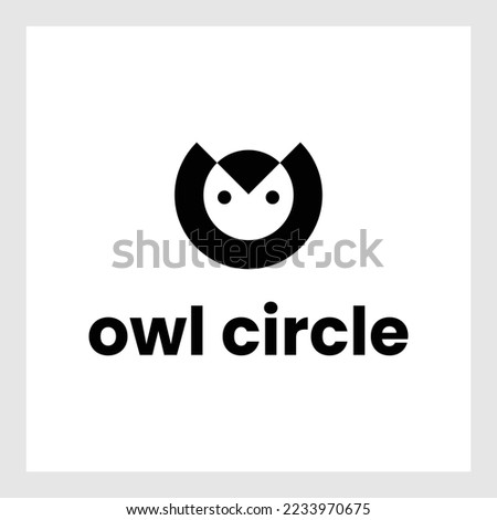  Cute owl logo design premium vector.Owl logo