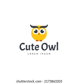  Cute Owl Logo Design Template