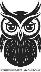 The Cute Owl logo vector is an excellent representation of an owl that features a classical style design. The logo is simple, yet it is captivating and visually appealing.