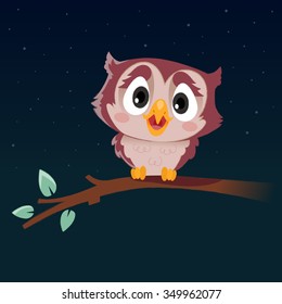 Cute Owl Midnight