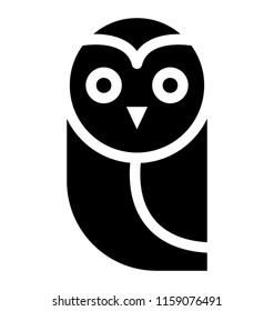 
Cute owl on white background
