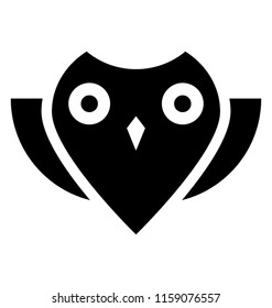 
Cute owl on white background
